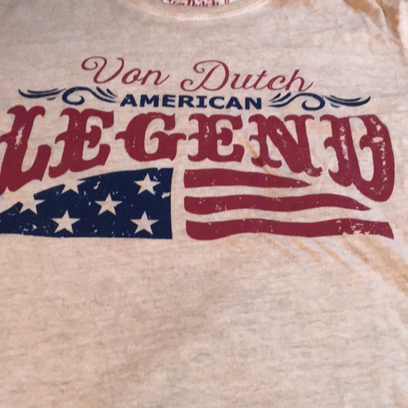 🌸NEW🌸 Von Dutch Vintage Legend Flying Eyeball Top - Picture 2 of 7